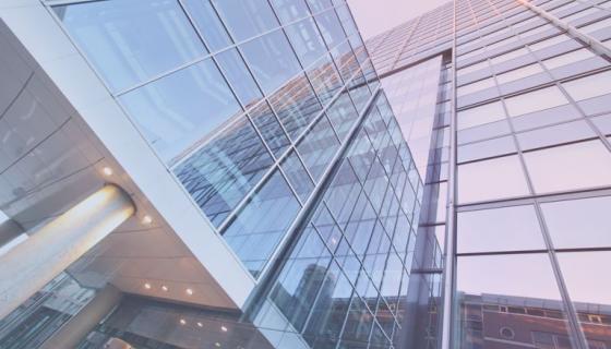 An office building from a low angle