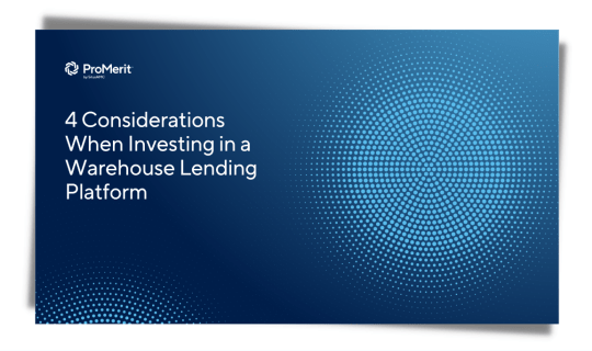 4 Considerations Warehouse Lending